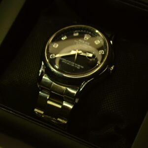RLX Elegant Men's Watch With Premium Silver Chain