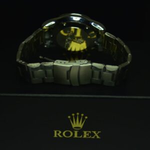 RLX Elegant Men's Watch With Premium Silver Chain